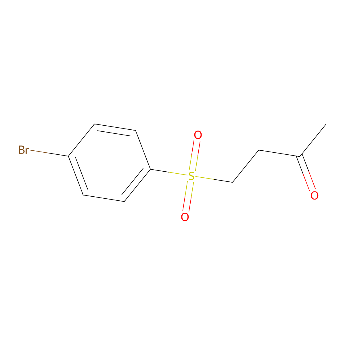 4-[(4-Bromophenyl)sulfonyl]-2-butanone molecular structure, CAS 72708-55-5