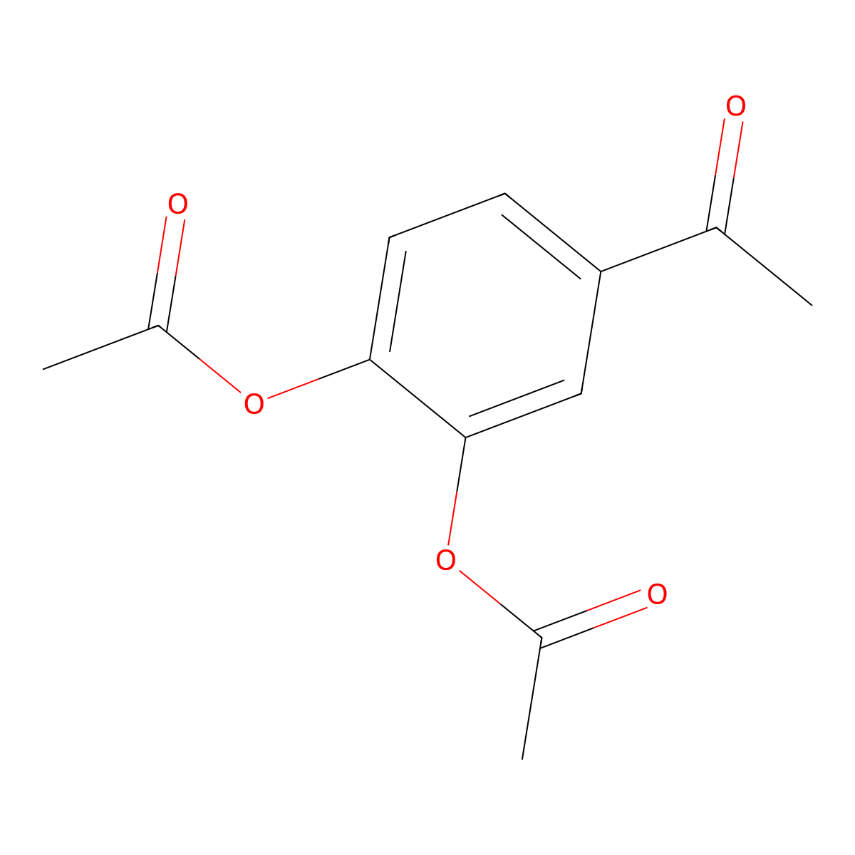 Acetic acid 2-acetoxy-5-acetyl-phenyl ester molecular structure, CAS 72712-21-1