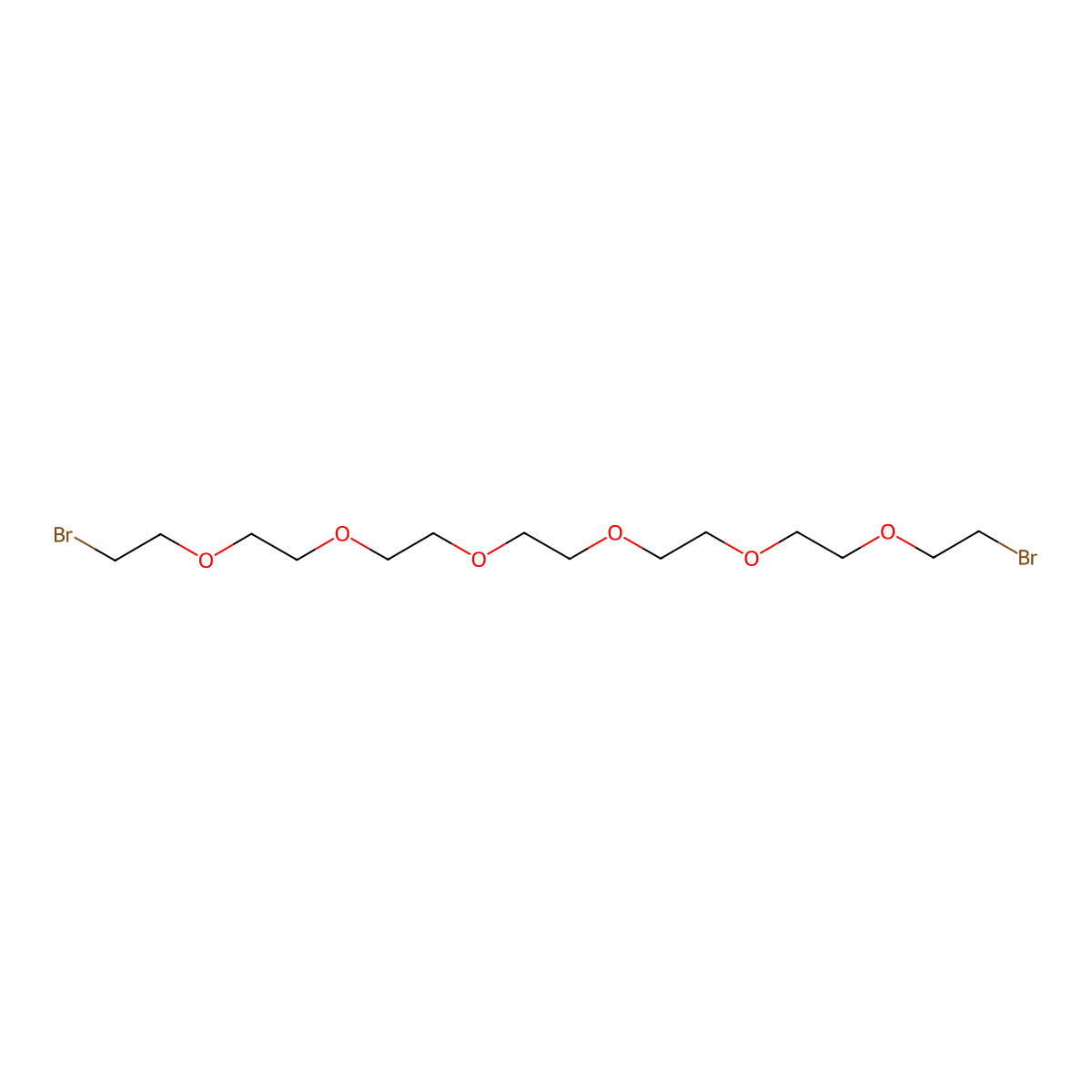 Bromo-PEG6-bromide molecular structure, CAS 72713-23-6