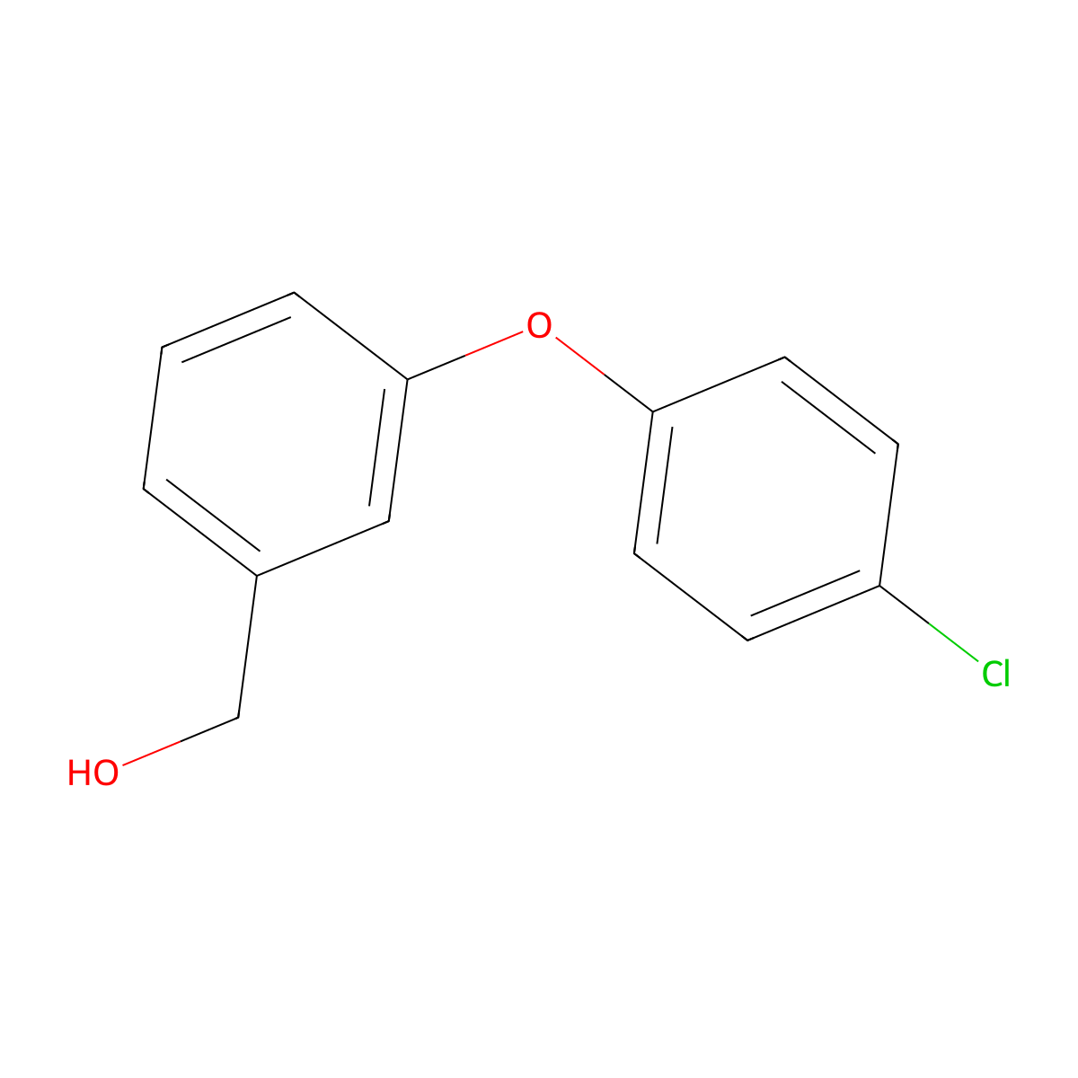 [3-(4-Chlorophenoxy)phenyl]methanol molecular structure, CAS 72714-63-7