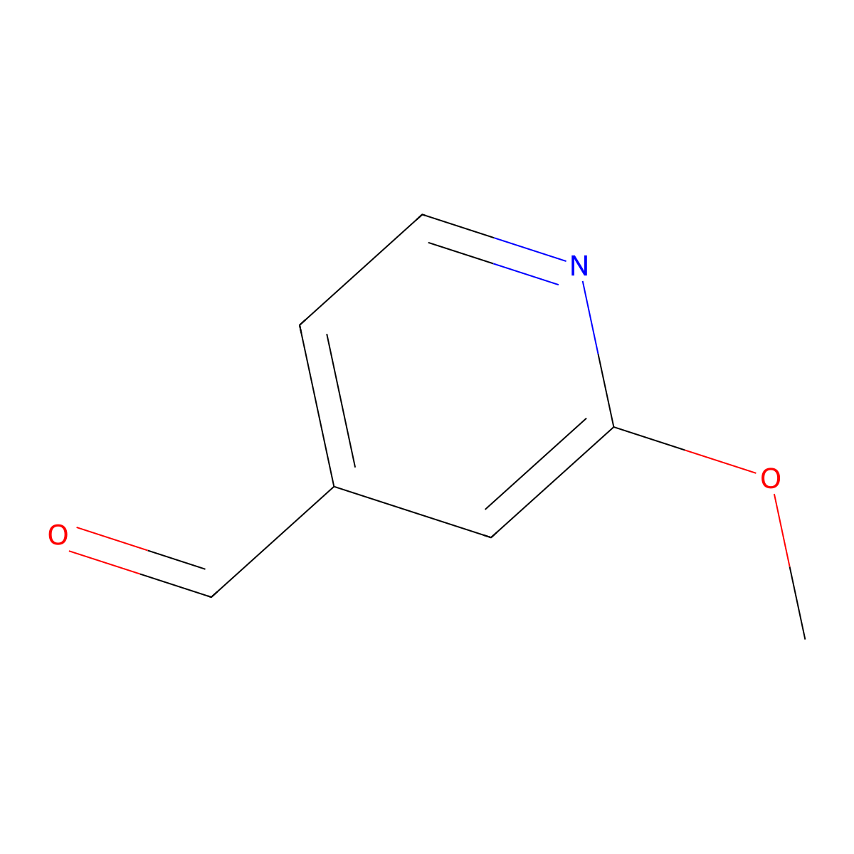 2-Methoxypyridine-4-carbaldehyde molecular structure, CAS 72716-87-1
