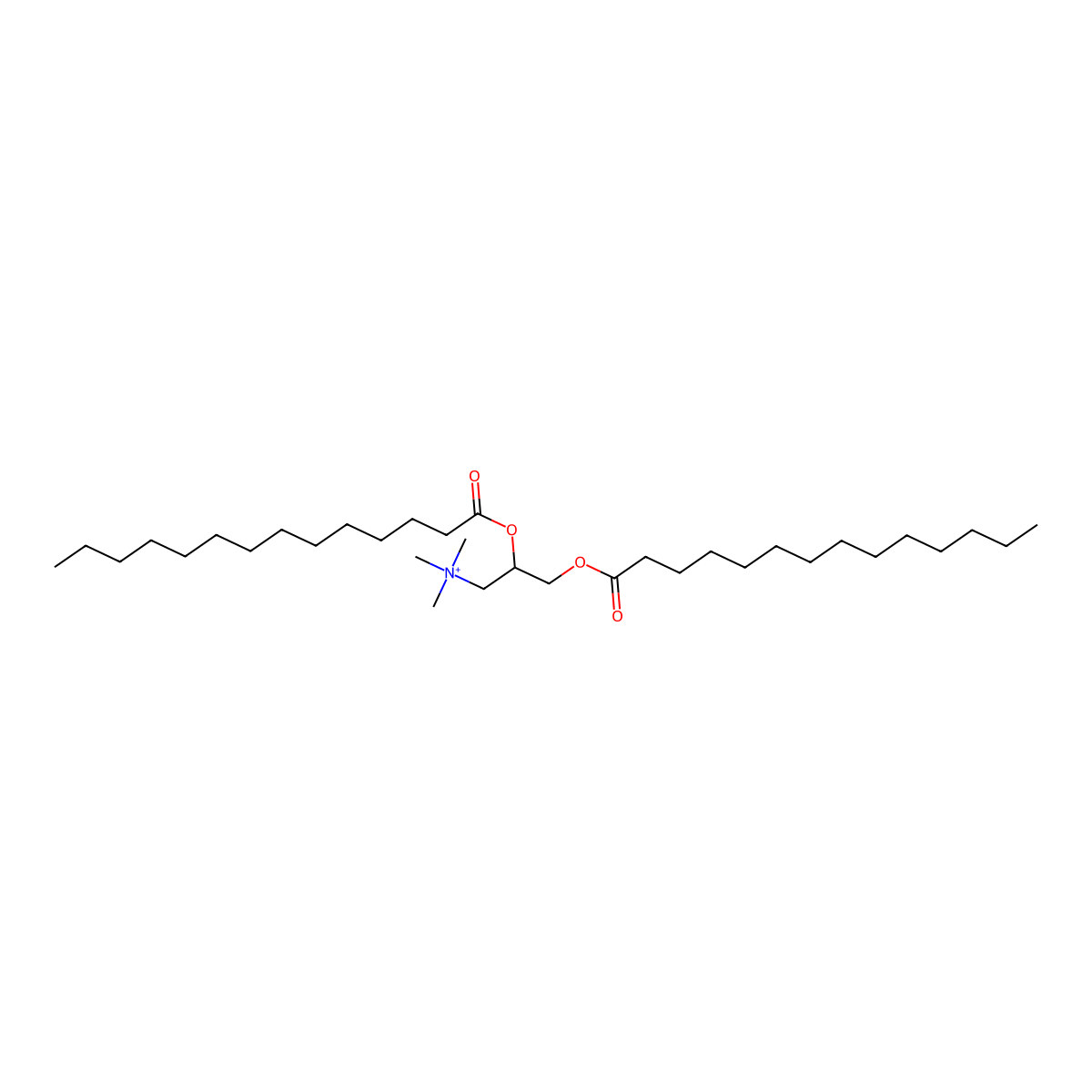 1-Propanaminium, N,N,N-trimethyl-2,3-bis[(1-oxotetradecyl)oxy]- molecular structure, CAS 72719-83-6