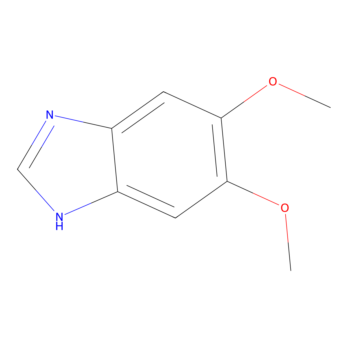 5,6-Dimethoxybenzimidazole molecular structure, CAS 72721-02-9