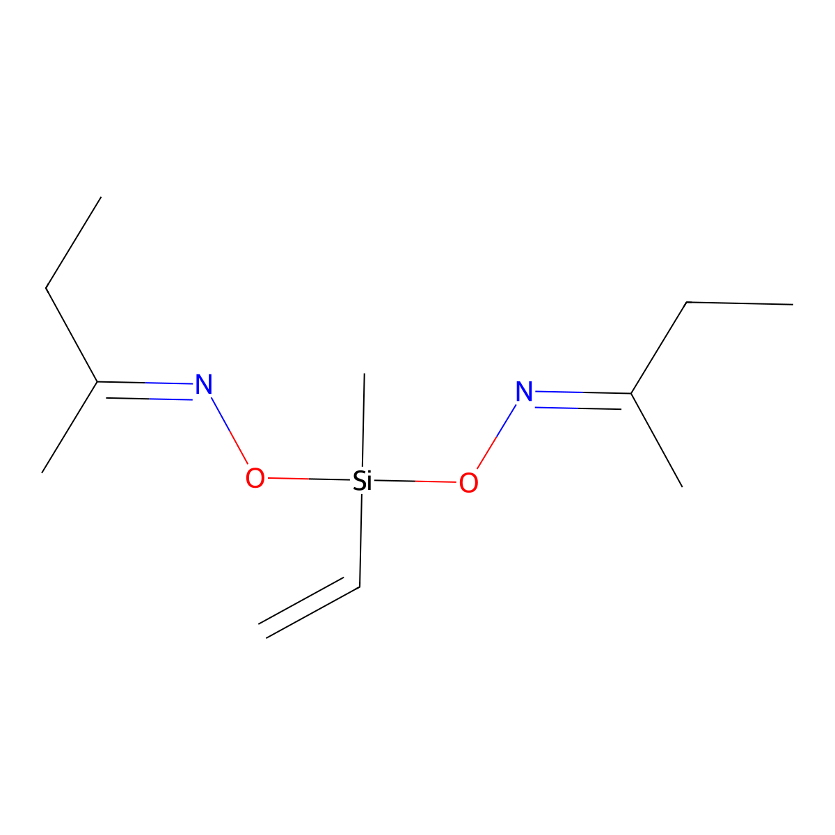 Butan-2-one O,O'-(methylvinylsilylene)dioxime molecular structure, CAS 72721-10-9