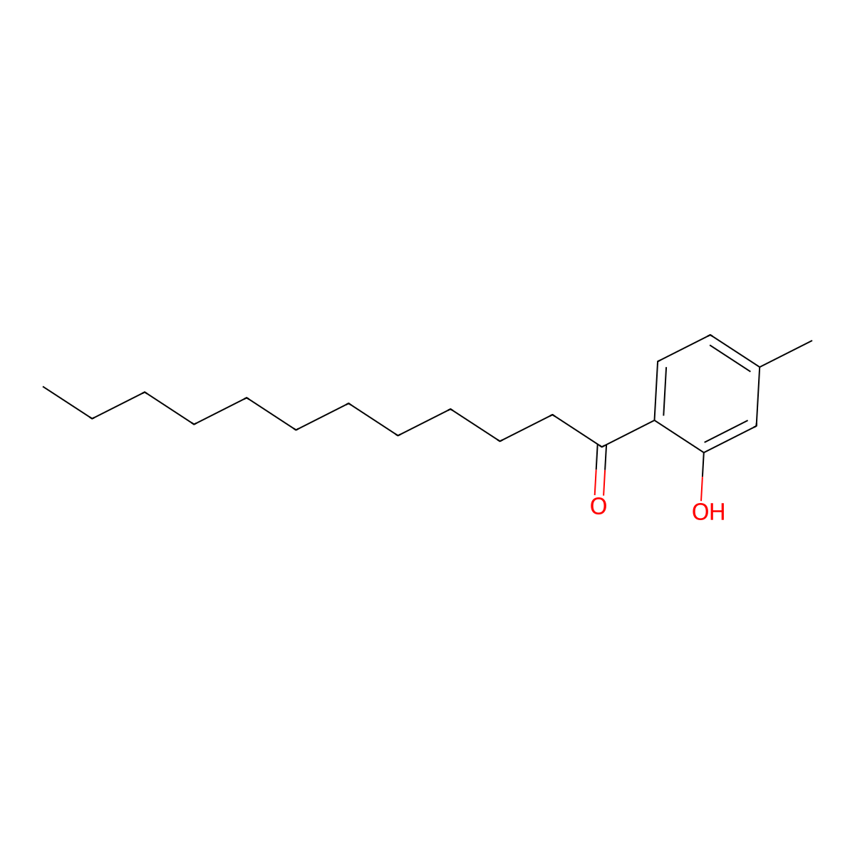 1-(2-Hydroxy-4-methylphenyl)dodecan-1-one molecular structure, CAS 72724-26-6
