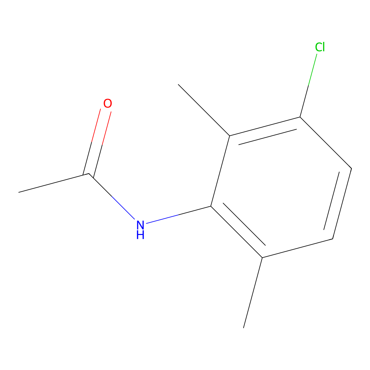 N-(3-Chloro-2,6-dimethylphenyl)acetamide molecular structure, CAS 72725-99-6