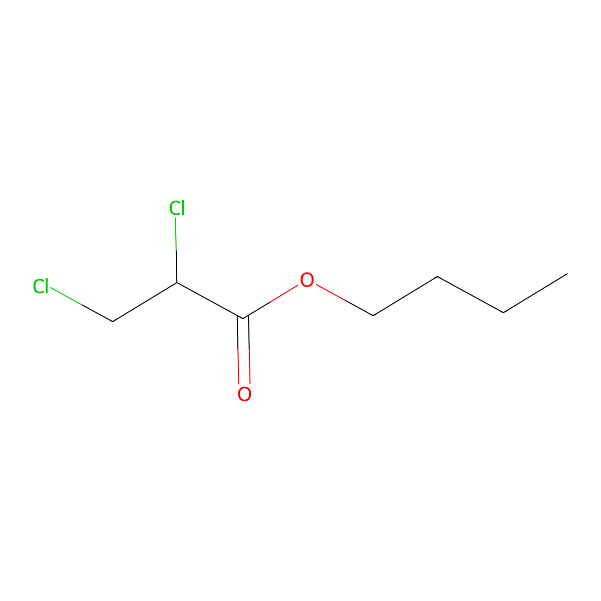 Butyl 2,3-dichloropropanoate molecular structure, CAS 72726-18-2