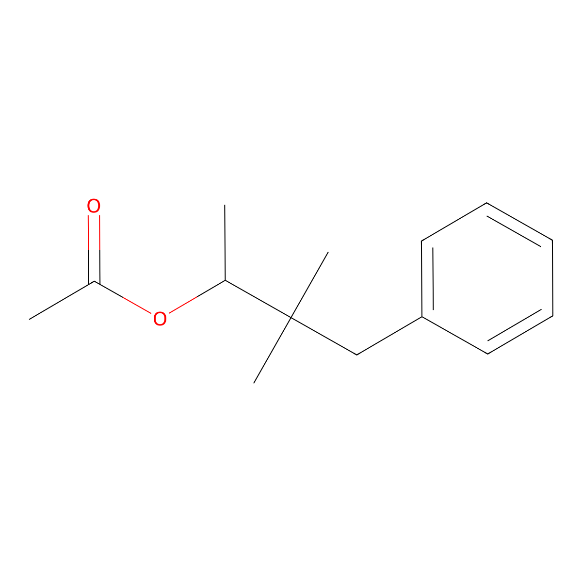 Benzenepropanol, alpha,beta,beta-trimethyl-, 1-acetate molecular structure, CAS 72727-62-9