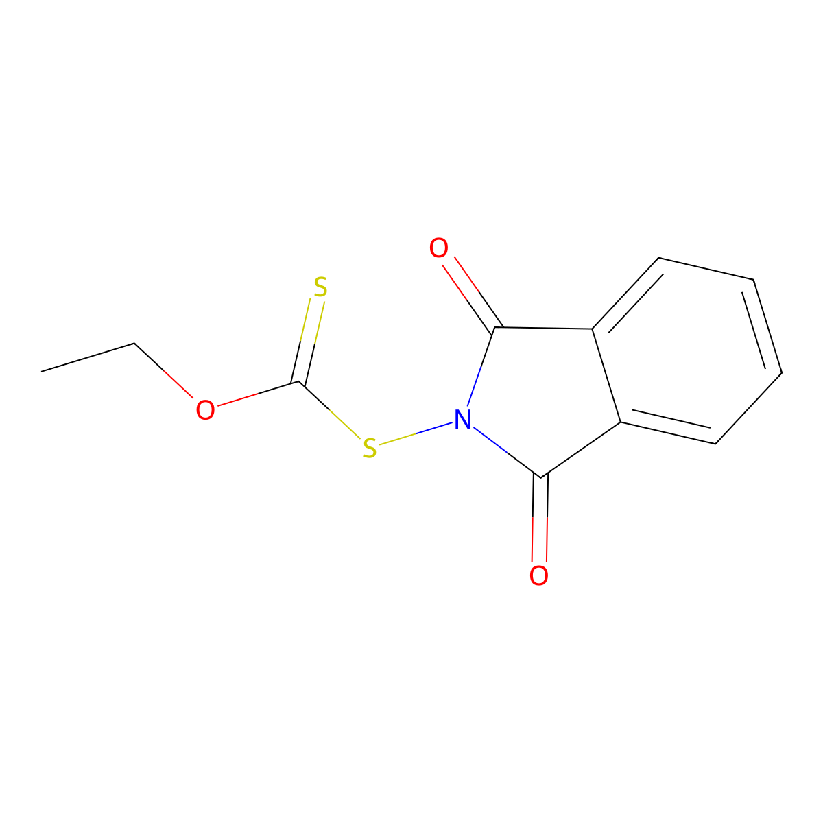 S-(1,3-Dioxoisoindolin-2-yl) O-ethyl carbonodithioate molecular structure, CAS 72731-86-3