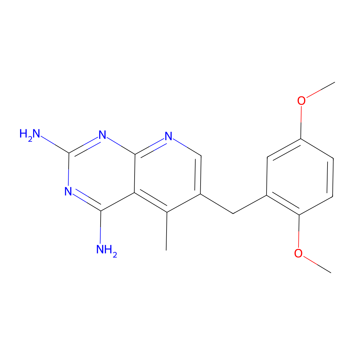 Piritrexim molecular structure, CAS 72732-56-0