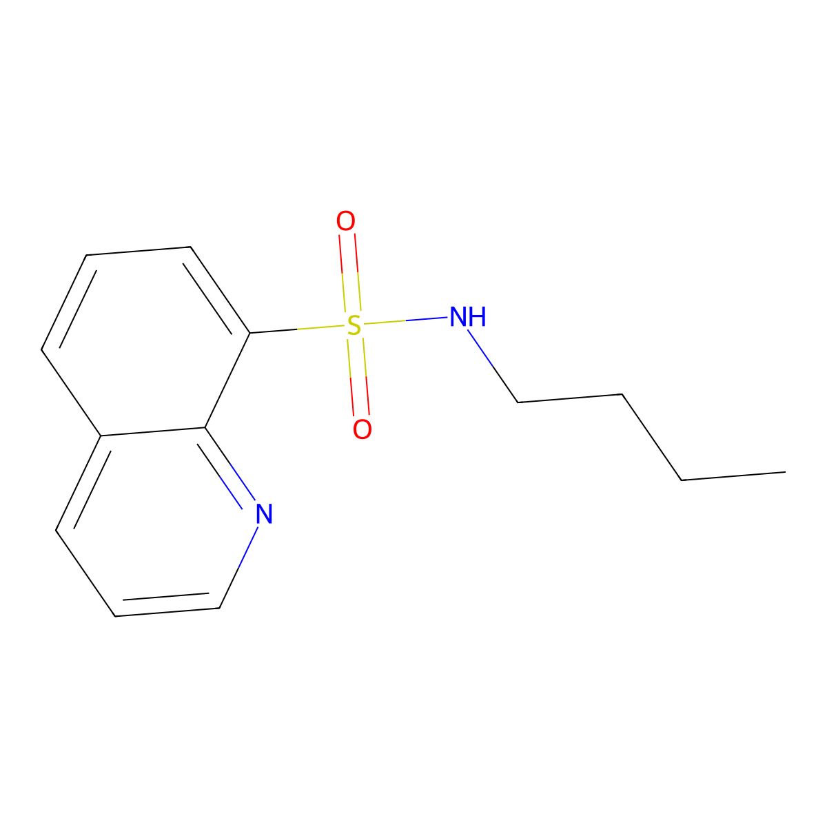 N-butylquinoline-8-sulfonamide molecular structure, CAS 72732-66-2