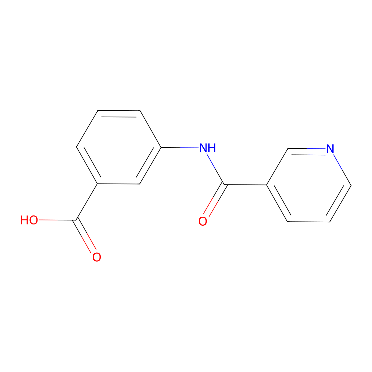 3-(Pyridine-3-amido)benzoic acid molecular structure, CAS 72733-84-7