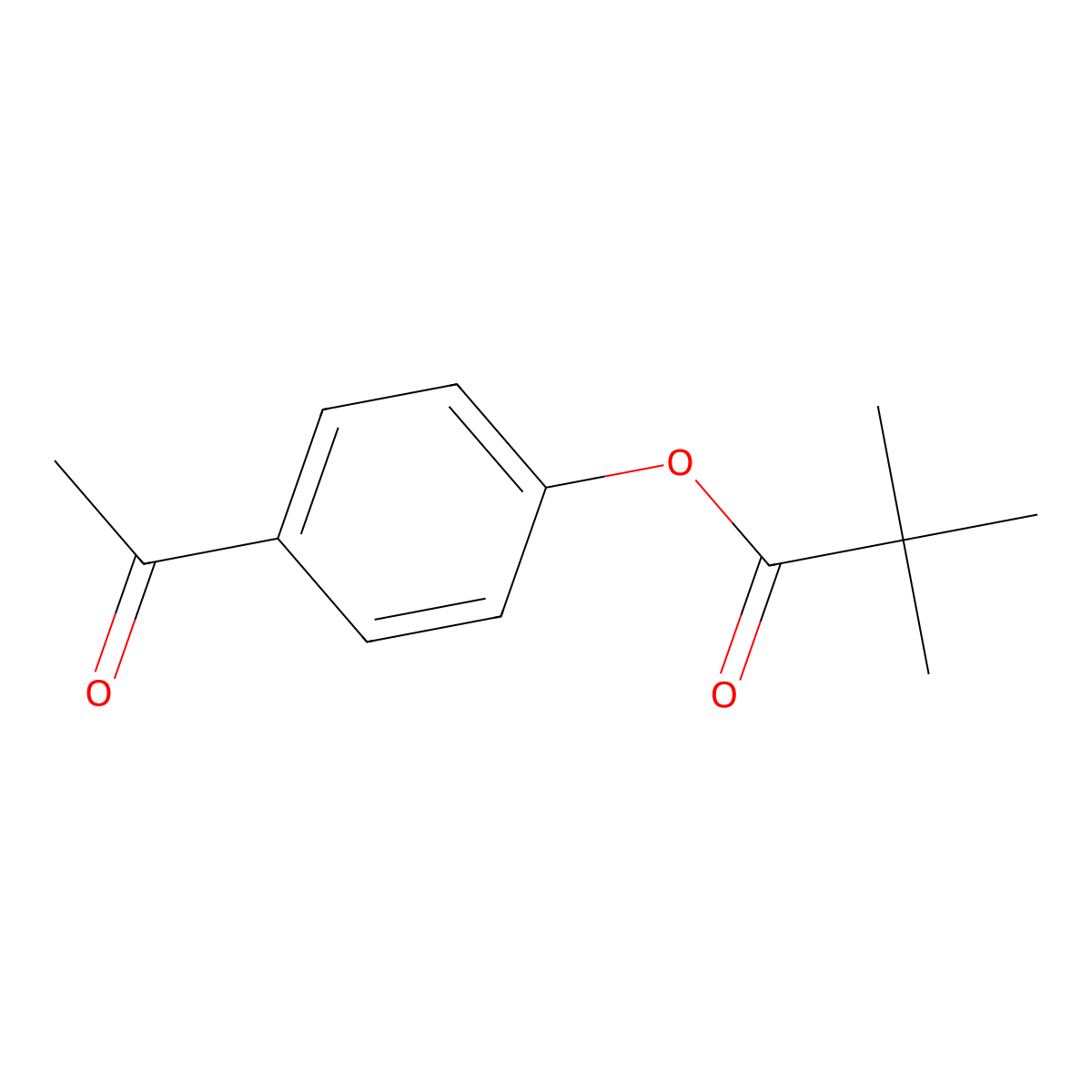 4-Acetylphenyl pivalate molecular structure, CAS 72734-76-0