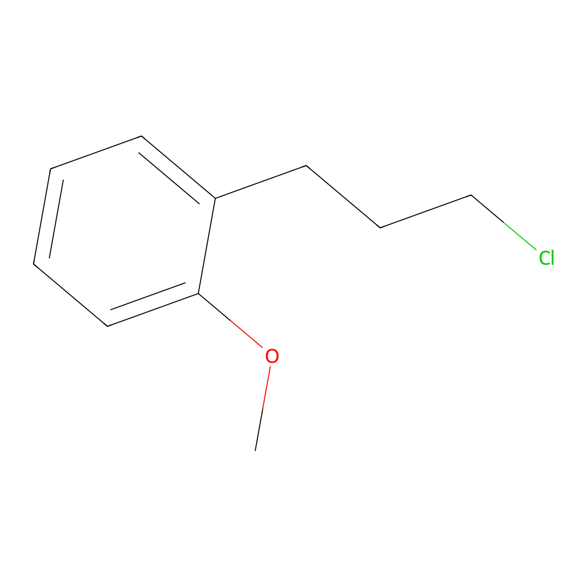 1-(3-Chloropropyl)-2-methoxybenzene molecular structure, CAS 72734-85-1