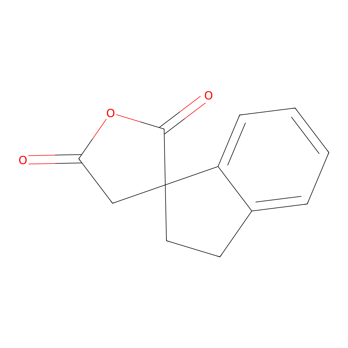 1-Carboxyindane-1-acetic acid anhydride molecular structure, CAS 72735-51-4