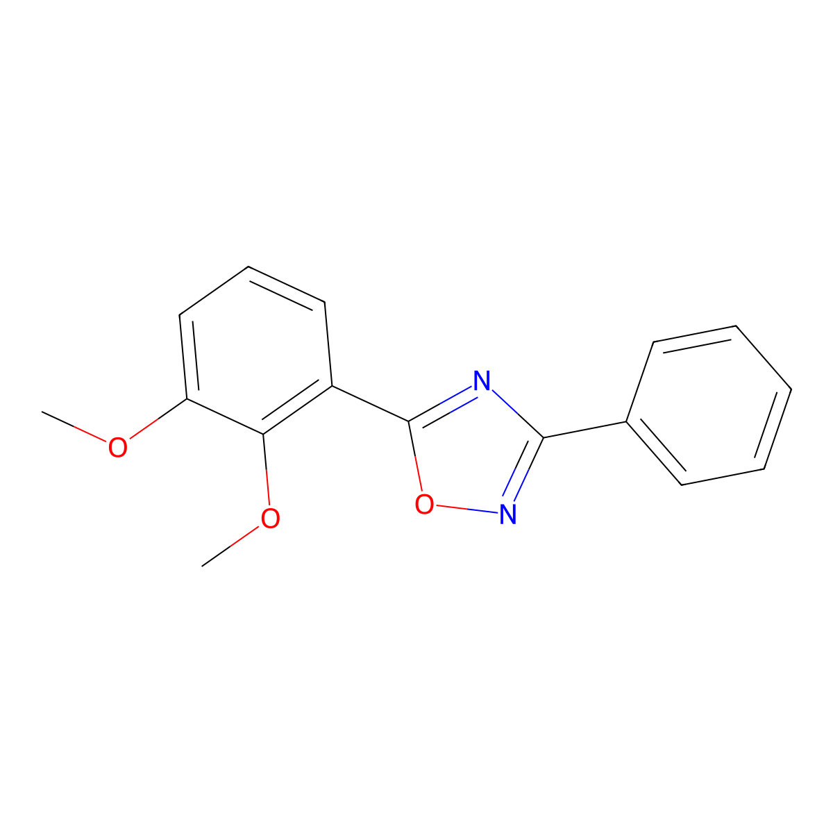 5-(2,3-Dimethoxyphenyl)-3-phenyl-1,2,4-oxadiazole molecular structure, CAS 727364-43-4