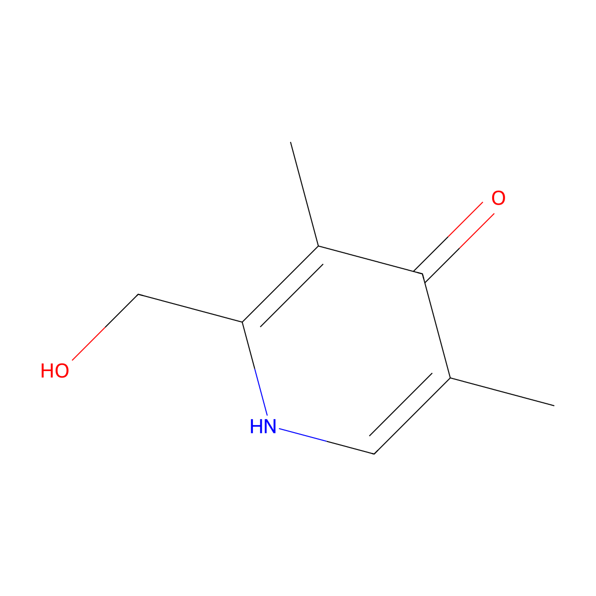 2-(Hydroxymethyl)-3,5-dimethylpyridin-4-ol molecular structure, CAS 727375-13-5