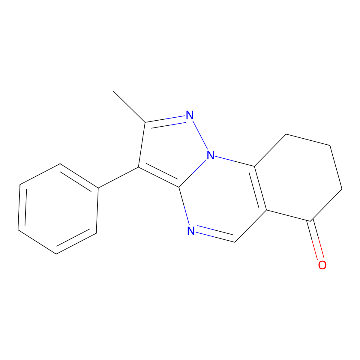 2-methyl-3-phenyl-8,9-dihydropyrazolo[1,5-a]quinazolin-6(7H)-one molecular structure, CAS 727385-36-6