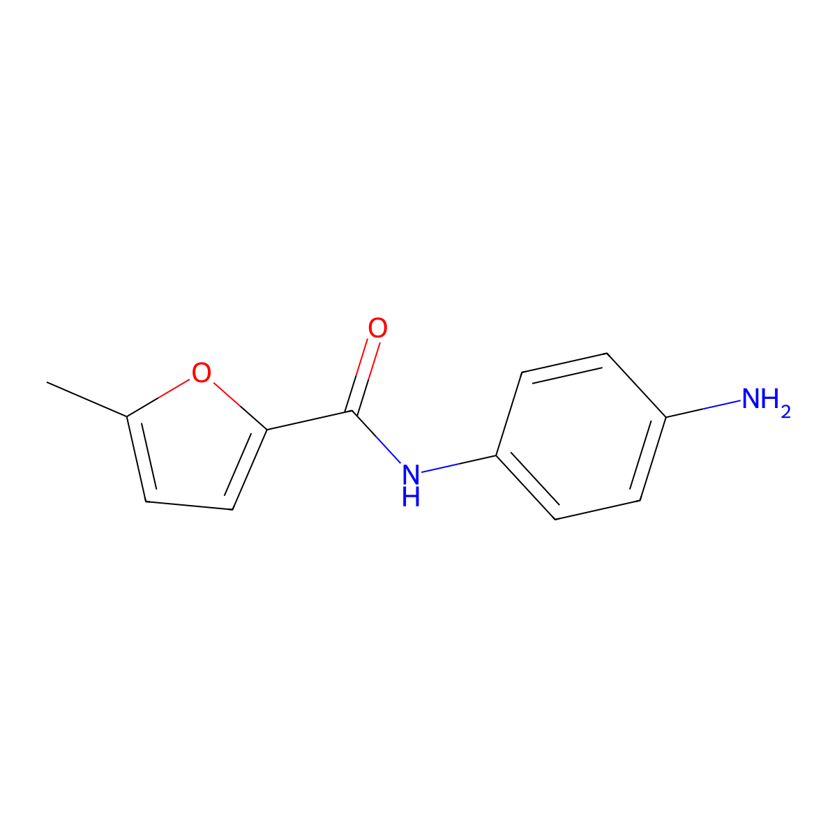N-(4-aminophenyl)-5-methylfuran-2-carboxamide molecular structure, CAS 727387-19-1