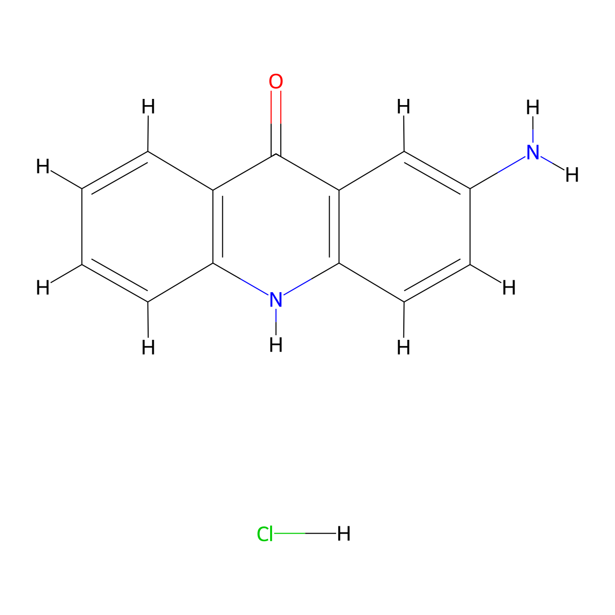 2-Aminoacridone hydrochloride molecular structure, CAS 727388-68-3