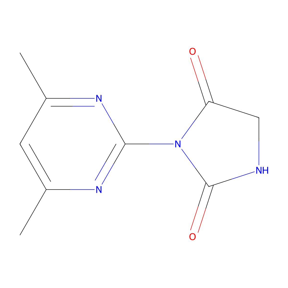 3-(4,6-Dimethylpyrimidin-2-yl)imidazolidine-2,4-dione molecular structure, CAS 727389-55-1