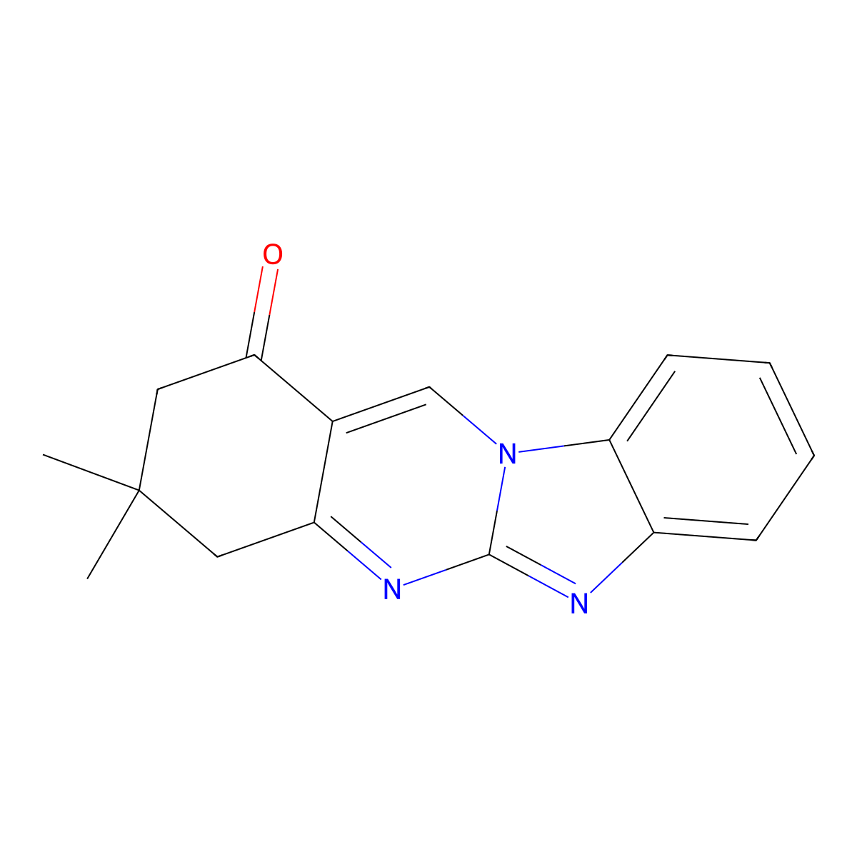 3,3-dimethyl-3,4-dihydrobenzimidazo[2,1-b]quinazolin-1(2H)-one molecular structure, CAS 727393-41-1