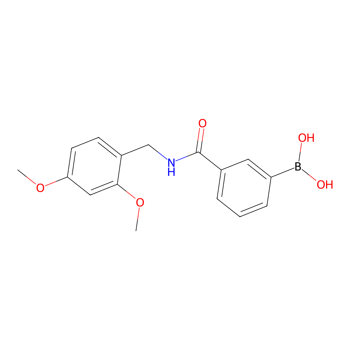 Boronic acid, [3-[[[(2,4-dimethoxyphenyl)methyl]amino]carbonyl]phenyl]-(9CI) molecular structure, CAS 727396-17-0