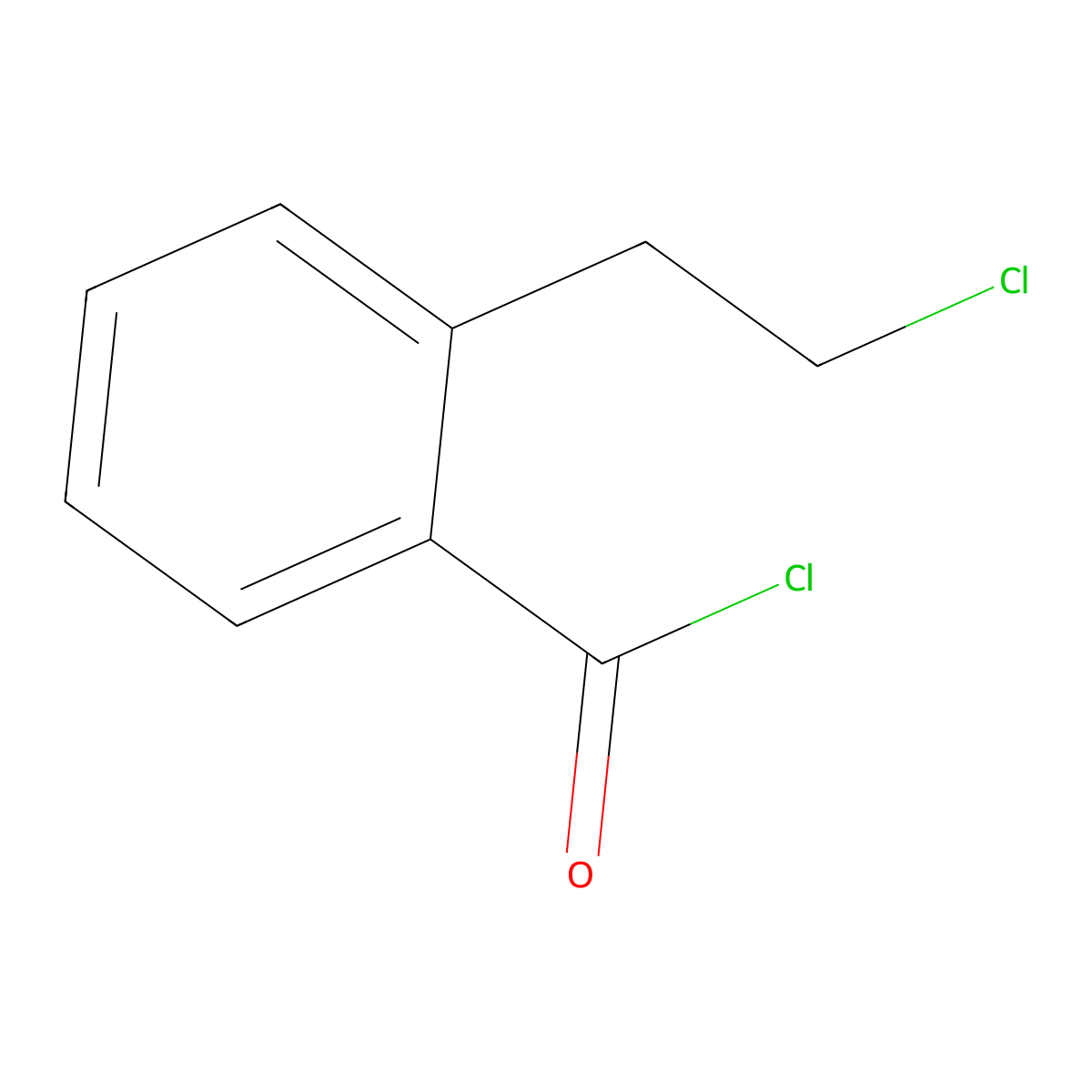 2-(2-Chloroethyl)benzoyl chloride molecular structure, CAS 7274-47-7