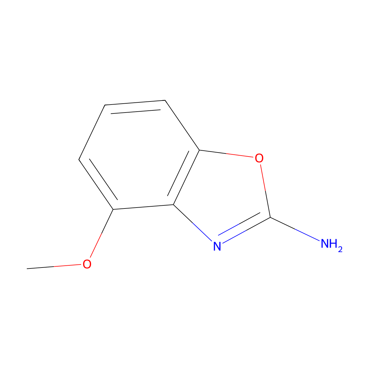 4-Methoxybenzo[d]oxazol-2-amine molecular structure, CAS 727415-76-1
