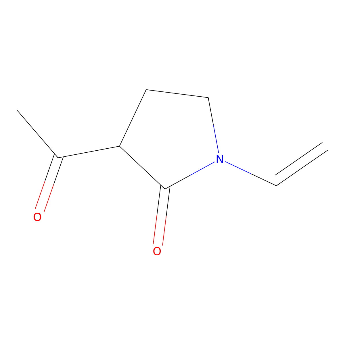 3-Acetyl-1-ethenylpyrrolidin-2-one molecular structure, CAS 727418-59-9