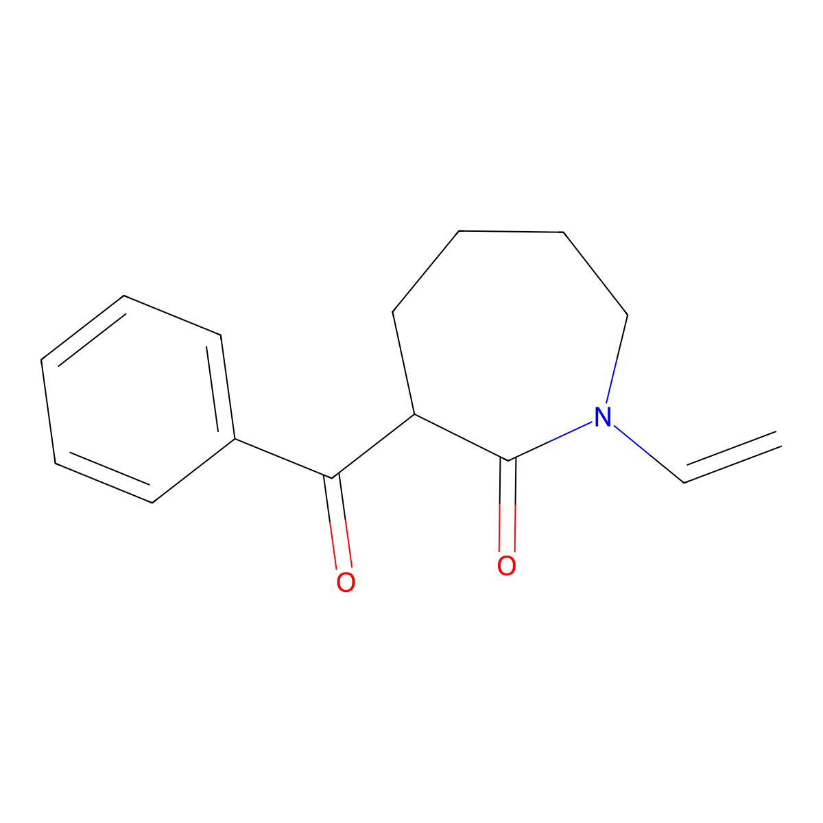 3-Benzoyl-1-vinylazepan-2-one molecular structure, CAS 727418-77-1