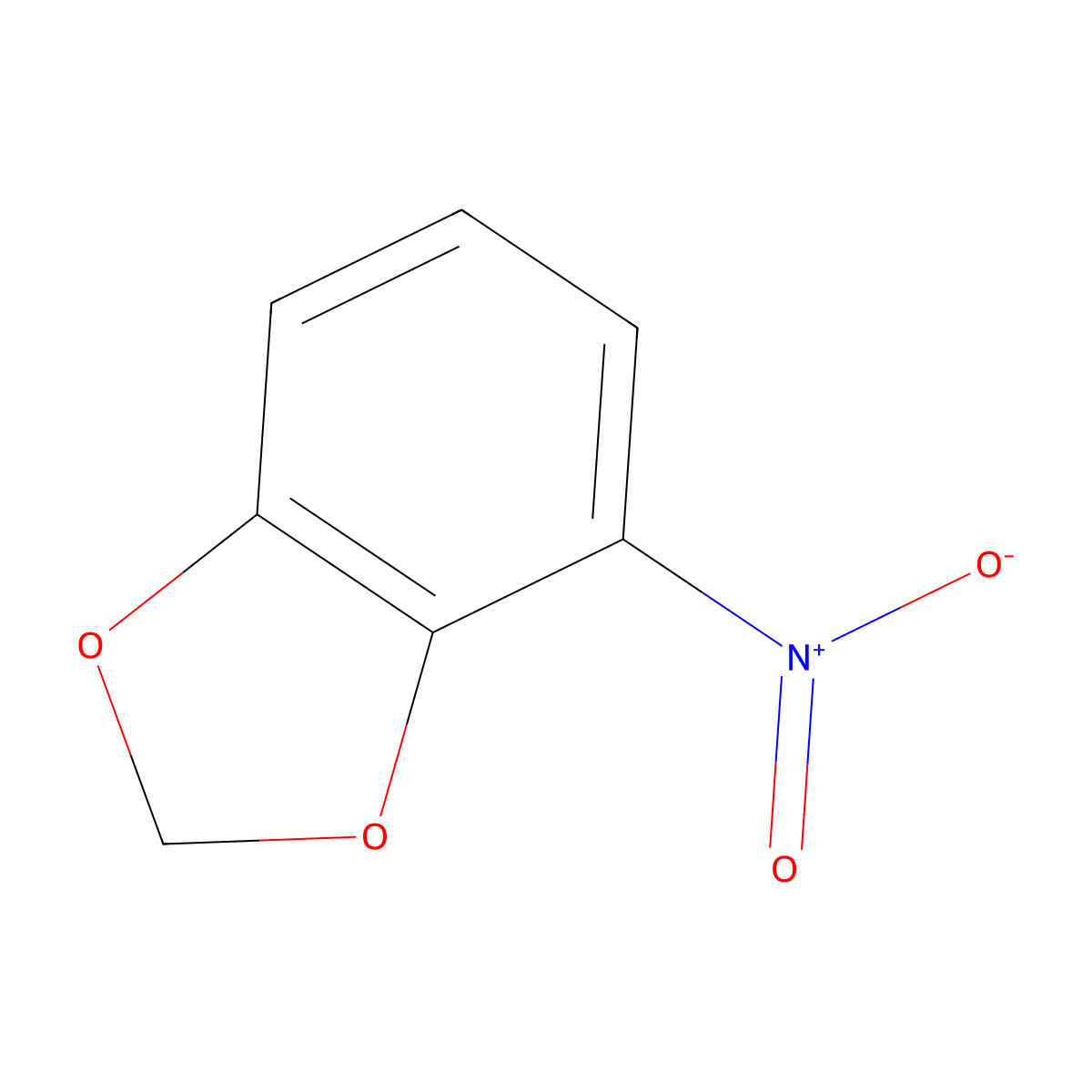 4-Nitrobenzo[d][1,3]dioxole molecular structure, CAS 72744-45-7