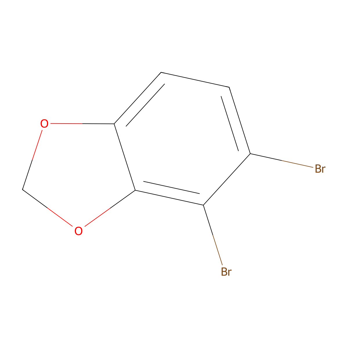 4,5-Dibromobenzo[d][1,3]dioxole molecular structure, CAS 72744-49-1