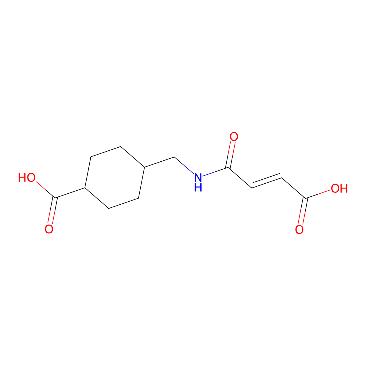 4-[(3-Carboxyprop-2-enoylamino)methyl]cyclohexane-1-carboxylic acid molecular structure, CAS 72748-87-9