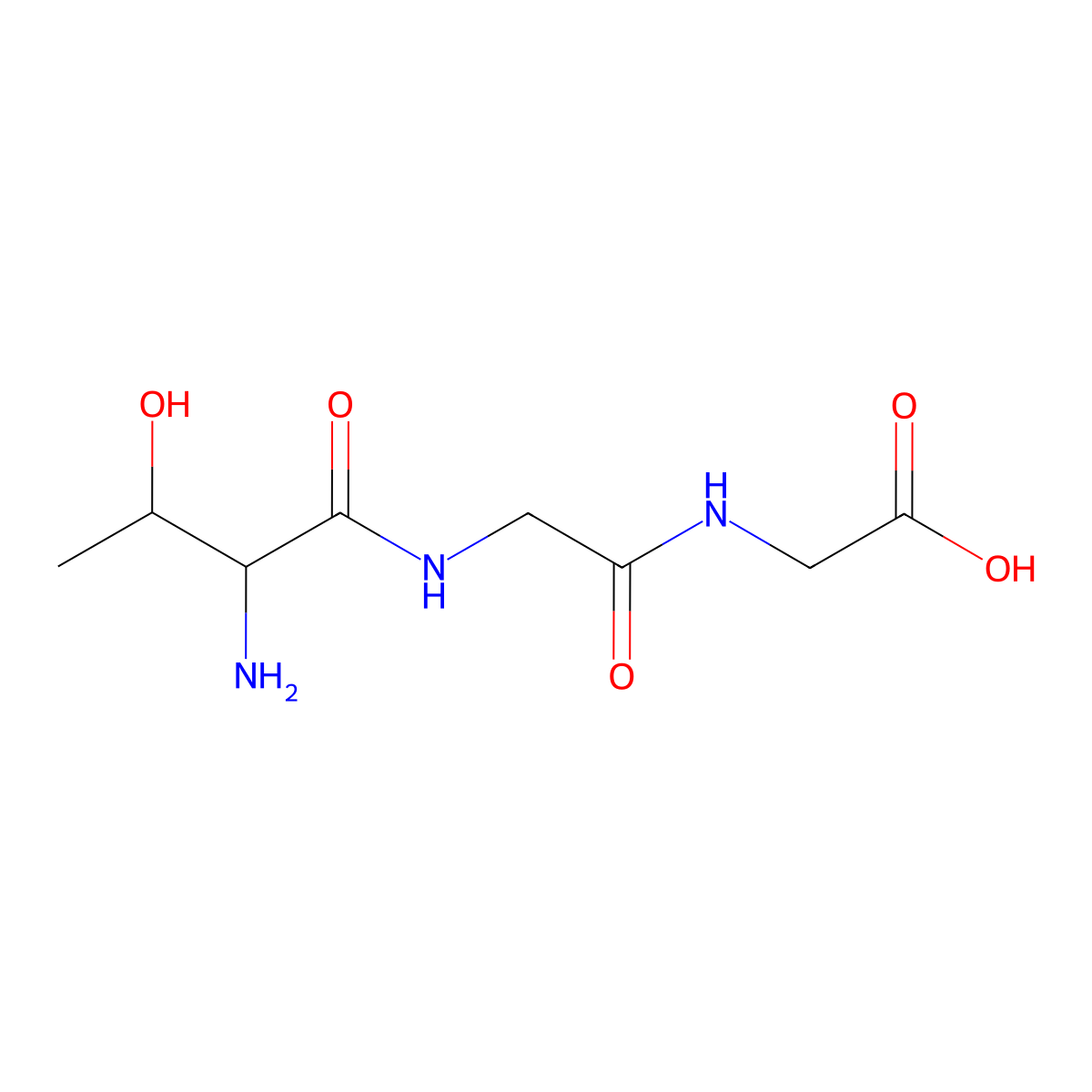 2-[[2-[(2-Amino-3-hydroxybutanoyl)amino]acetyl]amino]acetic acid molecular structure, CAS 72748-97-1