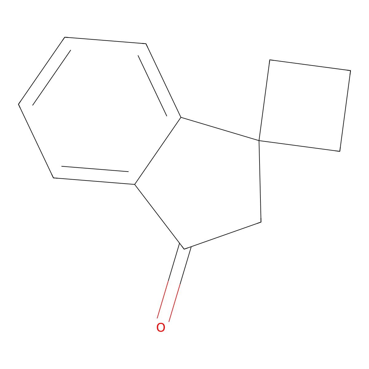 2',3'-Dihydrospiro[cyclobutane-1,1'-inden]-3'-one molecular structure, CAS 7275-64-1