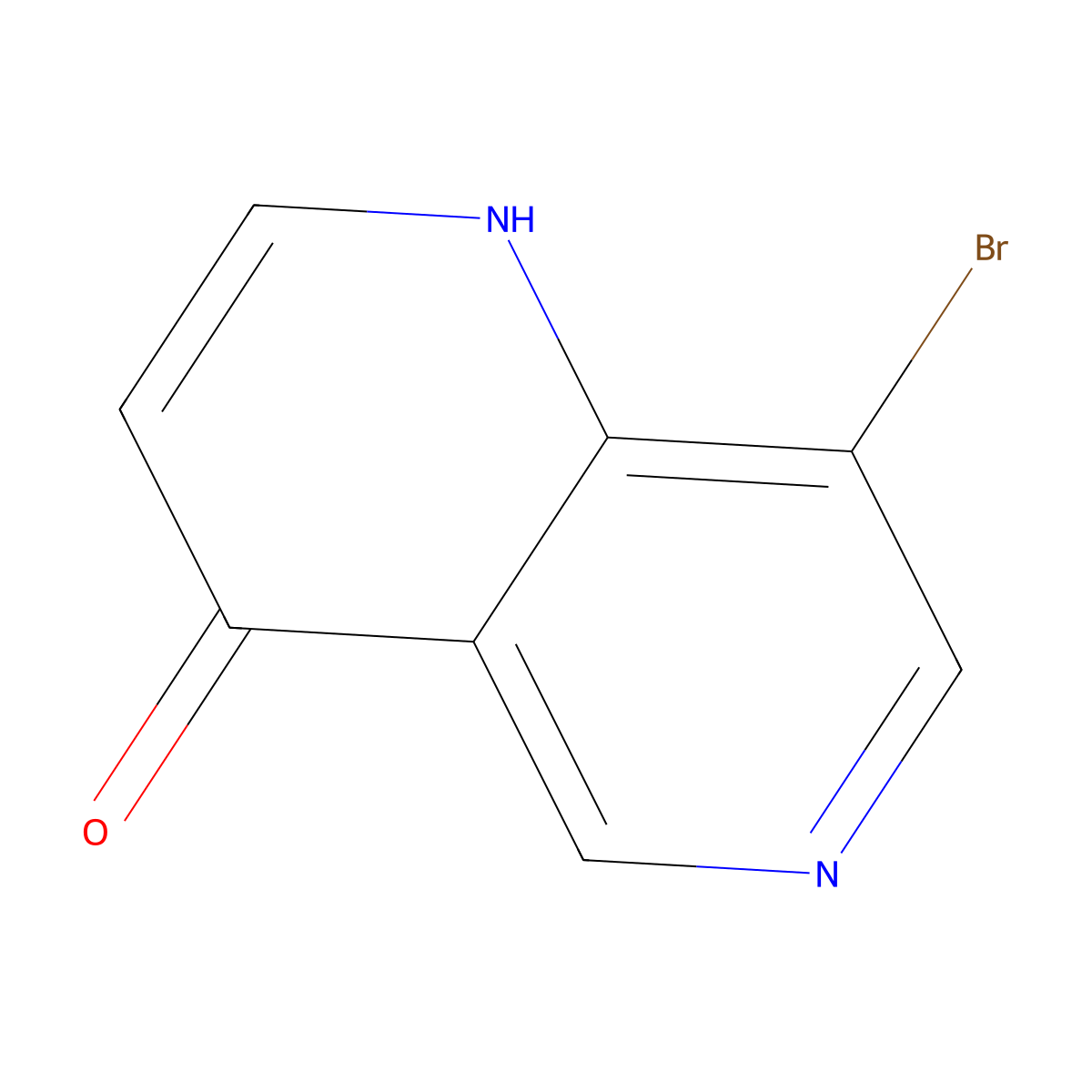 8-Bromo-1,6-naphthyridin-4-ol molecular structure, CAS 72754-03-1
