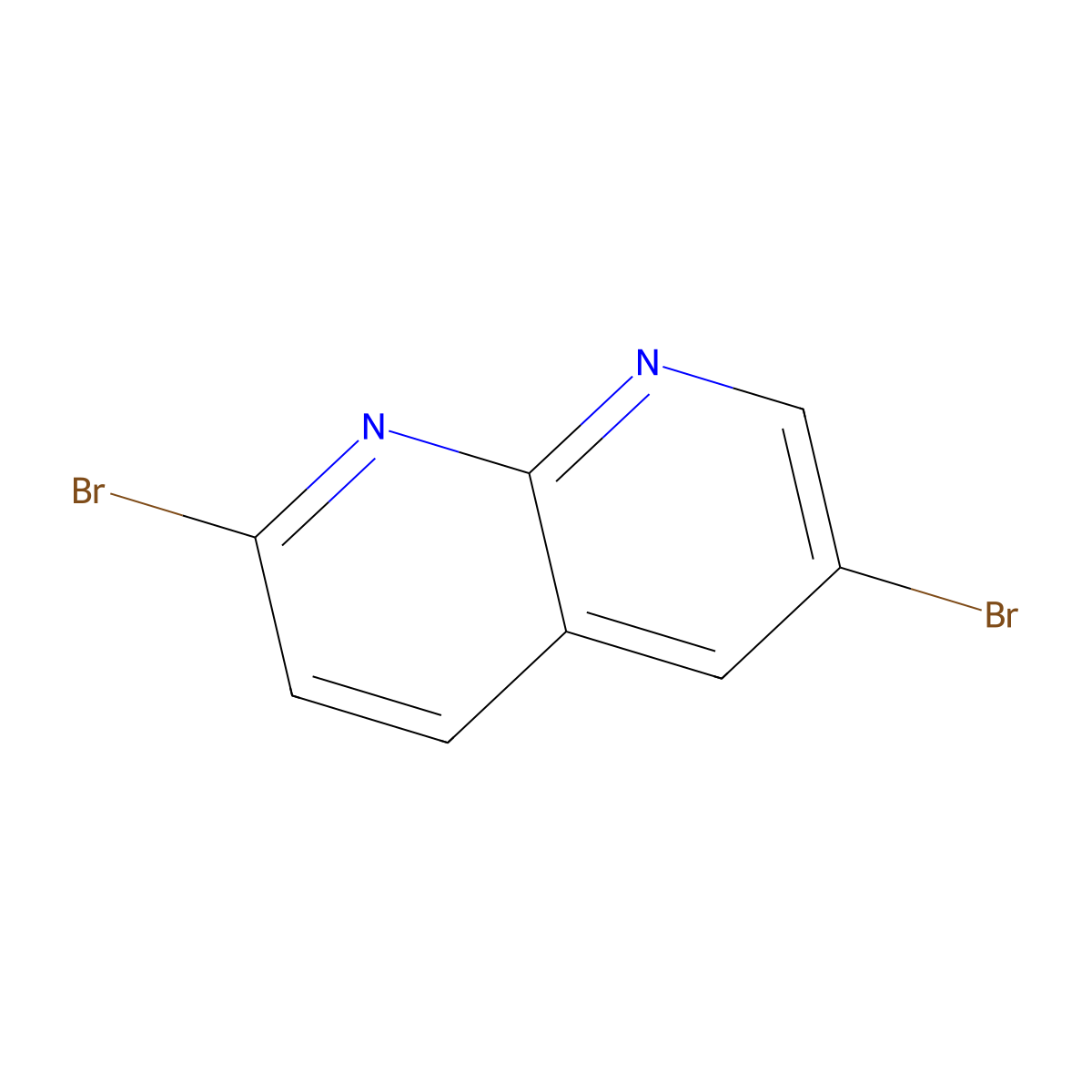 2,6-Dibromo-1,8-naphthyridine molecular structure, CAS 72754-04-2