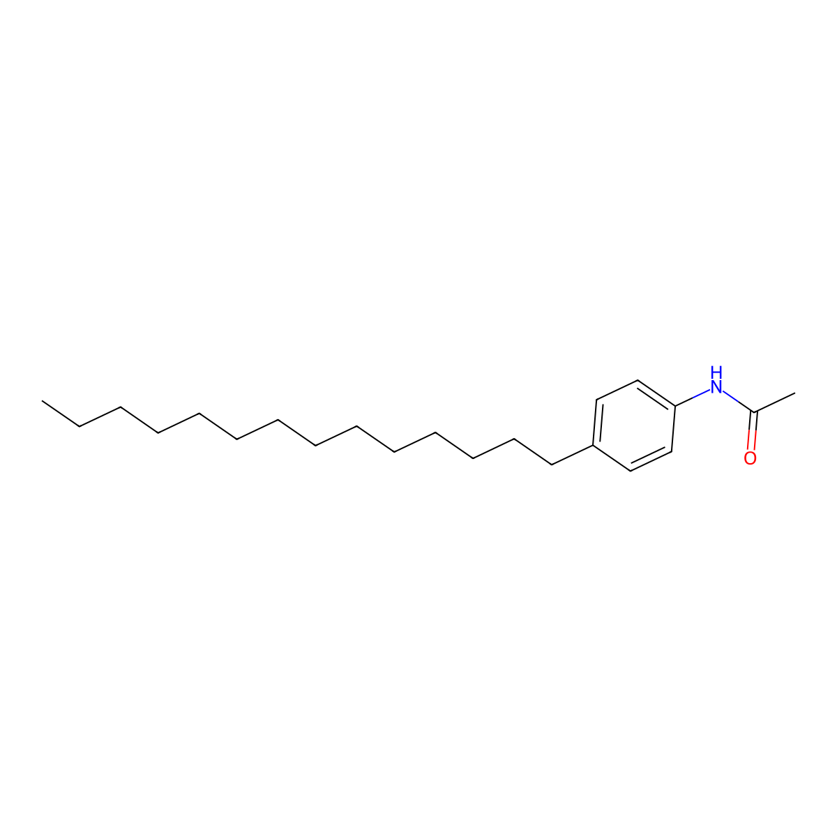 N-(4-tetradecylphenyl)acetamide molecular structure, CAS 72755-62-5
