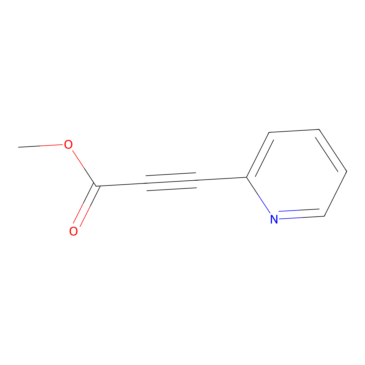 Methyl 3-(2-Pyridyl)propiolate molecular structure, CAS 72764-93-3