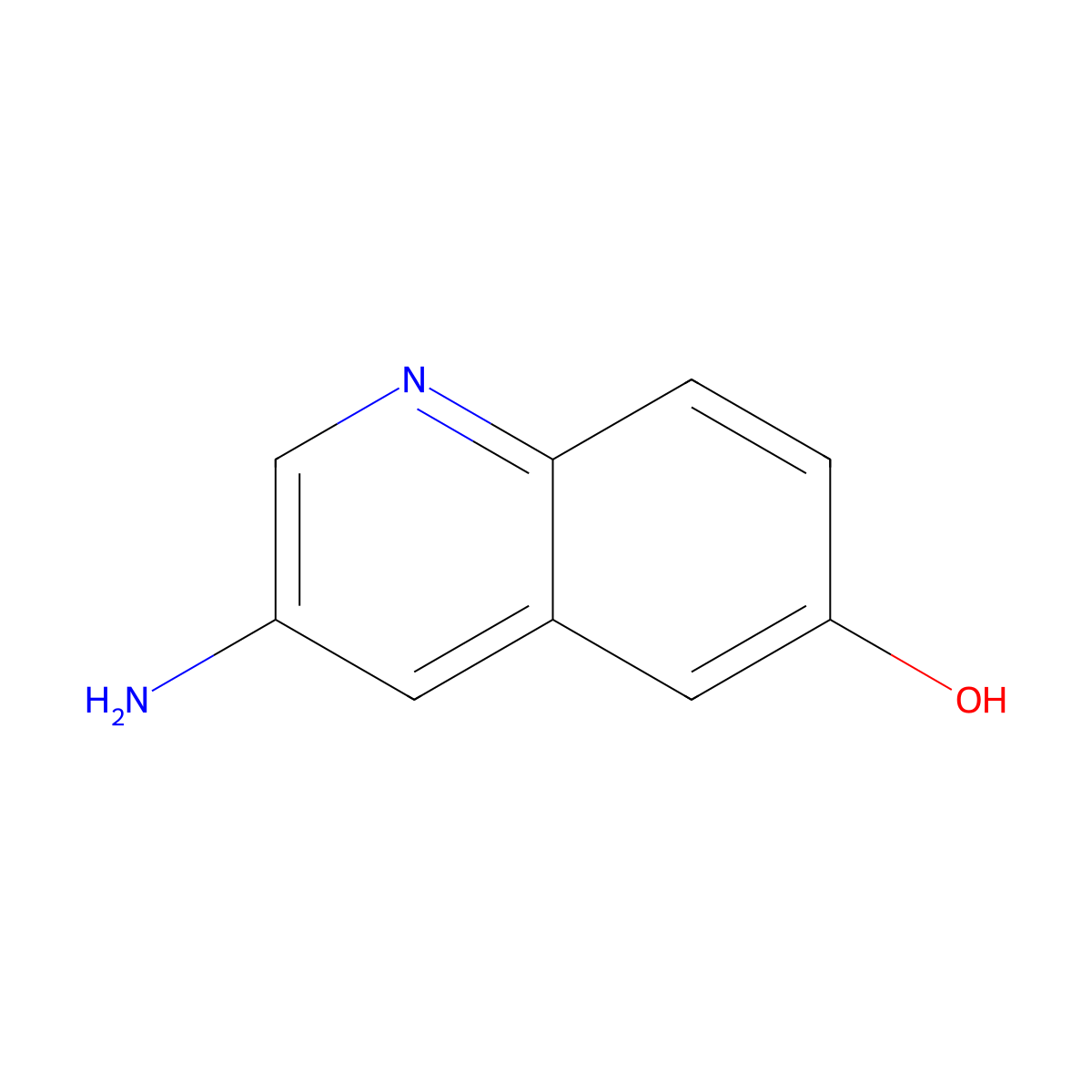 3-Aminoquinolin-6-OL molecular structure, CAS 727650-61-5