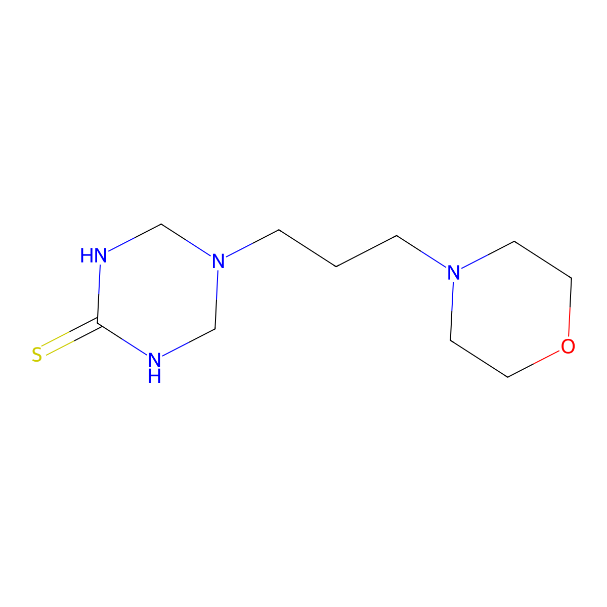5-(3-Morpholin-4-ylpropyl)-1,4,5,6-tetrahydro-1,3,5-triazine-2-thiol molecular structure, CAS 727664-35-9