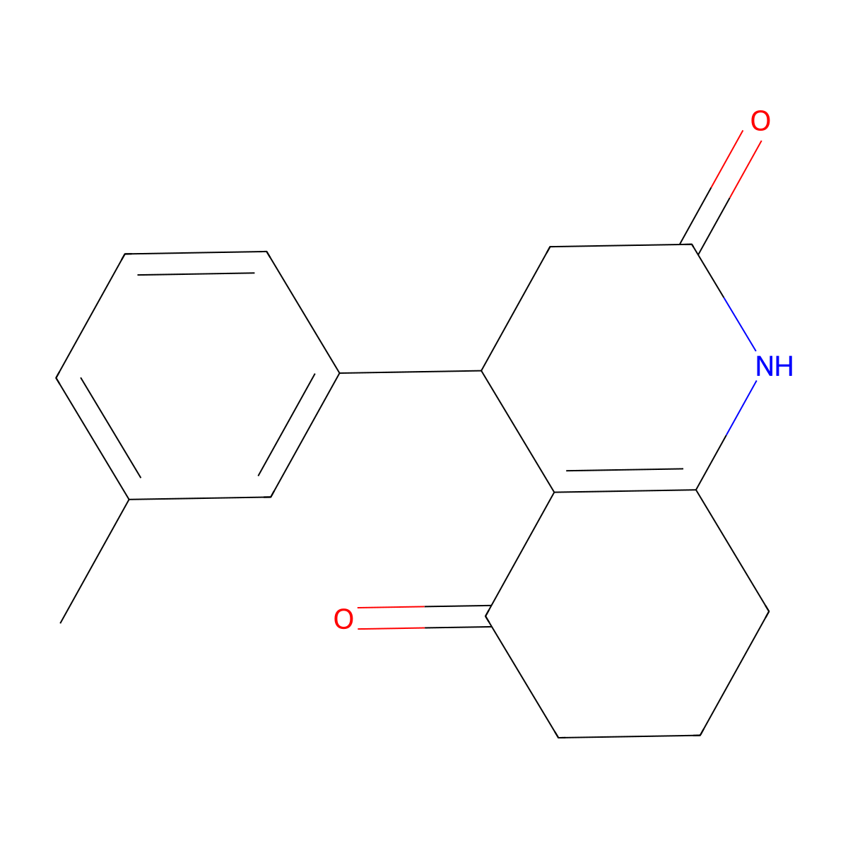 4-(3-Methylphenyl)-1,3,4,6,7,8-hexahydroquinoline-2,5-dione molecular structure, CAS 727666-67-3