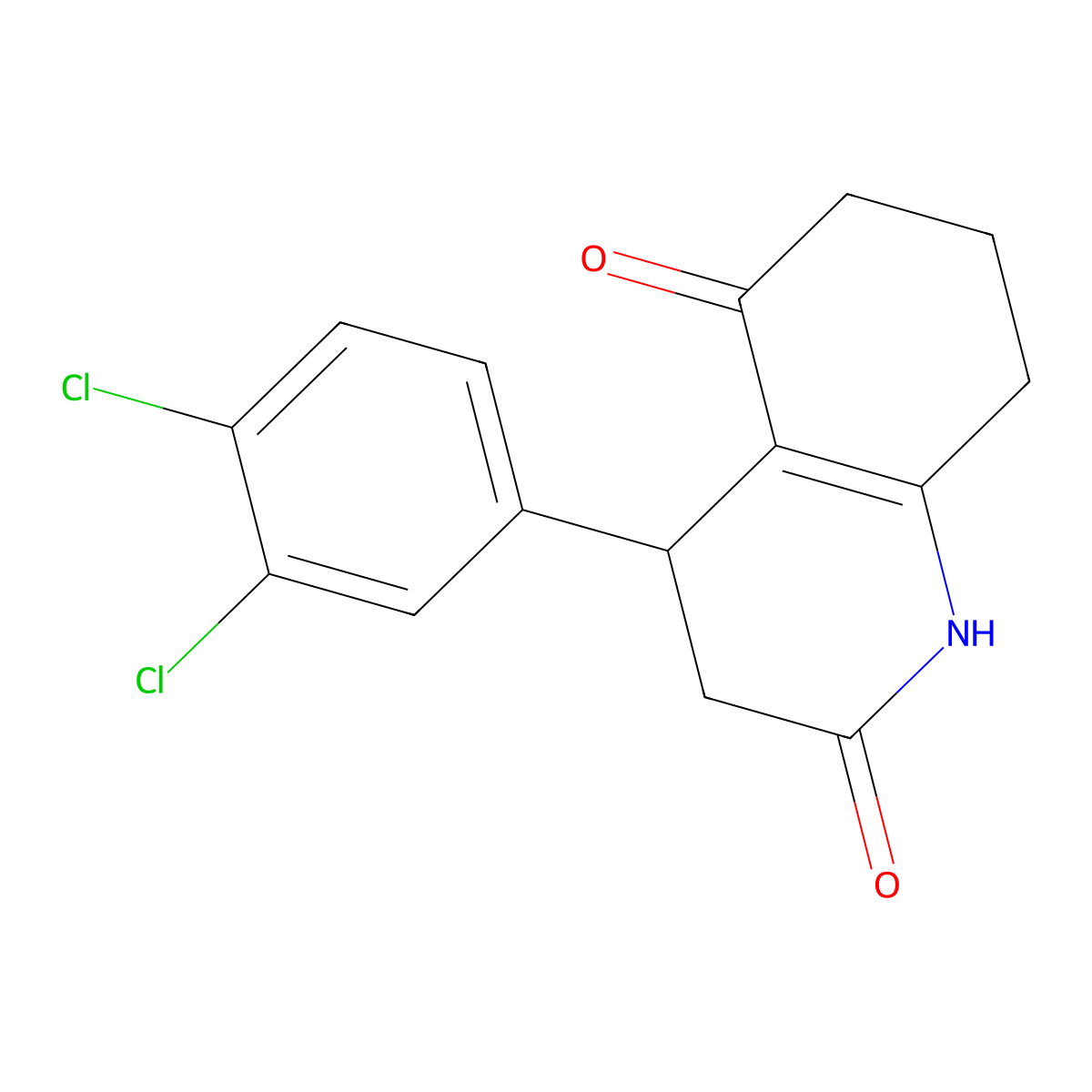 4-(3,4-Dichlorophenyl)-1,3,4,6,7,8-hexahydroquinoline-2,5-dione molecular structure, CAS 727666-95-7