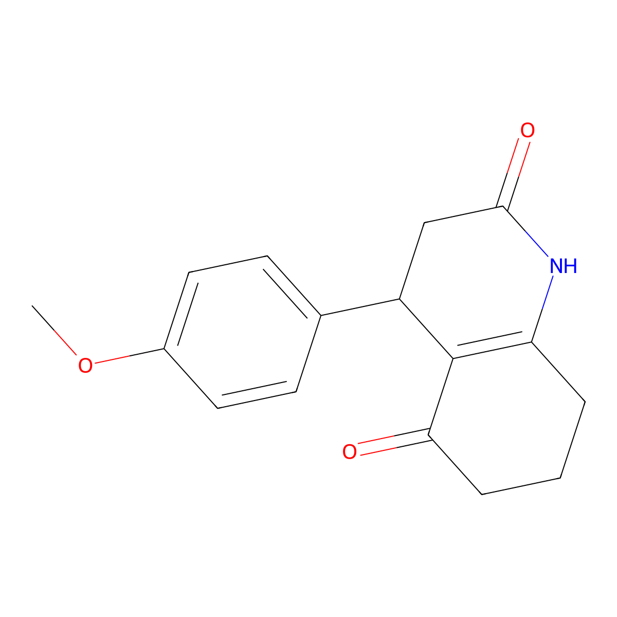 4-(4-Methoxyphenyl)-1,3,4,6,7,8-hexahydroquinoline-2,5-dione molecular structure, CAS 727666-98-0