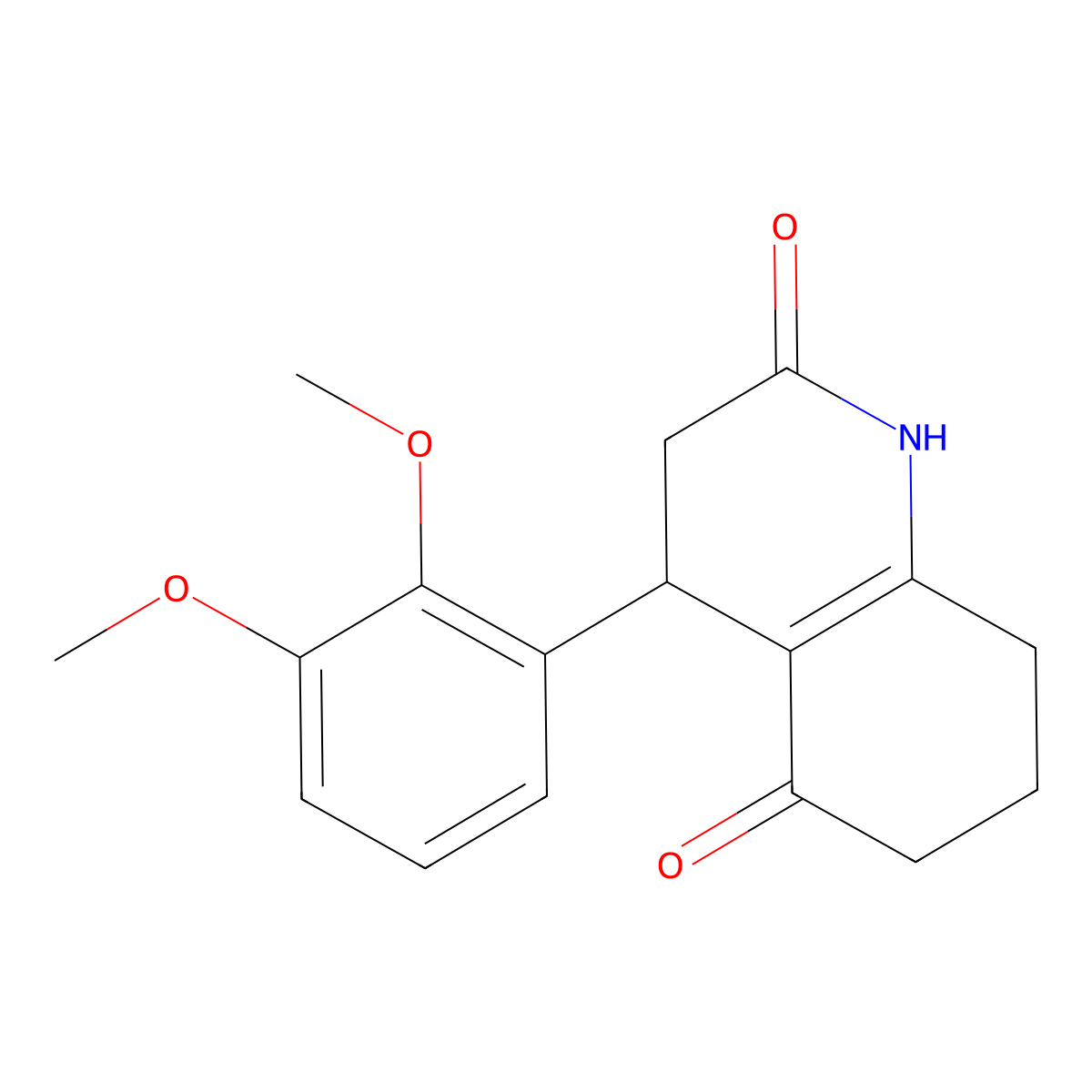 4-(2,3-Dimethoxyphenyl)-1,3,4,6,7,8-hexahydroquinoline-2,5-dione molecular structure, CAS 727666-99-1