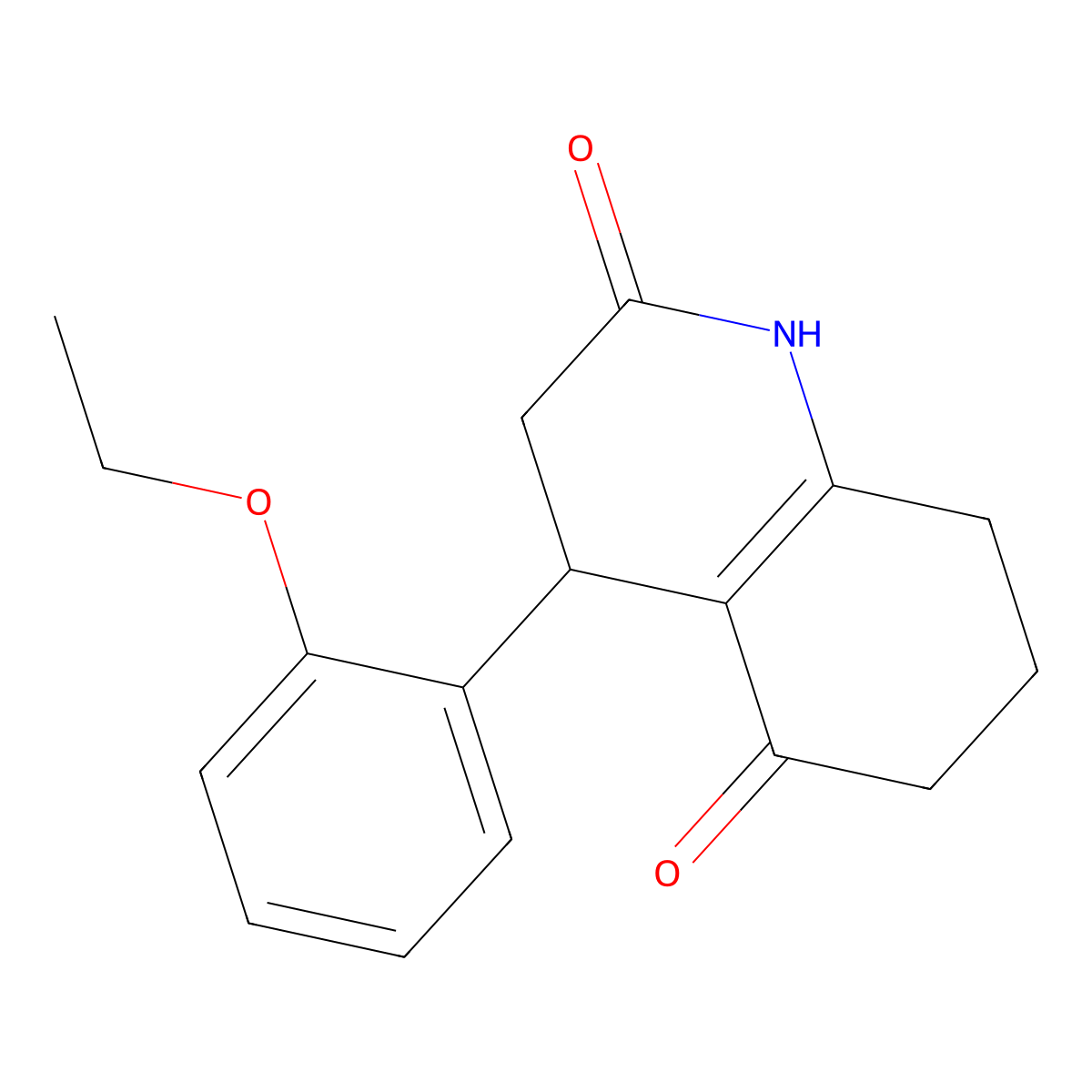 4-(2-Ethoxyphenyl)-1,3,4,6,7,8-hexahydroquinoline-2,5-dione molecular structure, CAS 727667-01-8
