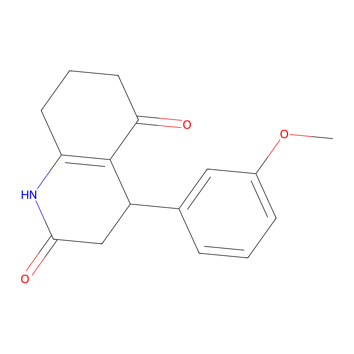 4-(3-Methoxyphenyl)-1,3,4,6,7,8-hexahydroquinoline-2,5-dione molecular structure, CAS 727668-19-1