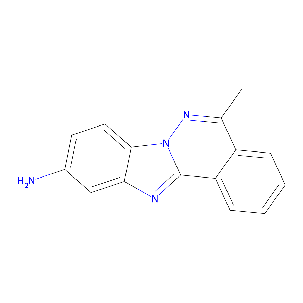5-Methylbenzimidazo[2,1-a]phthalazin-10-amine molecular structure, CAS 727672-76-6