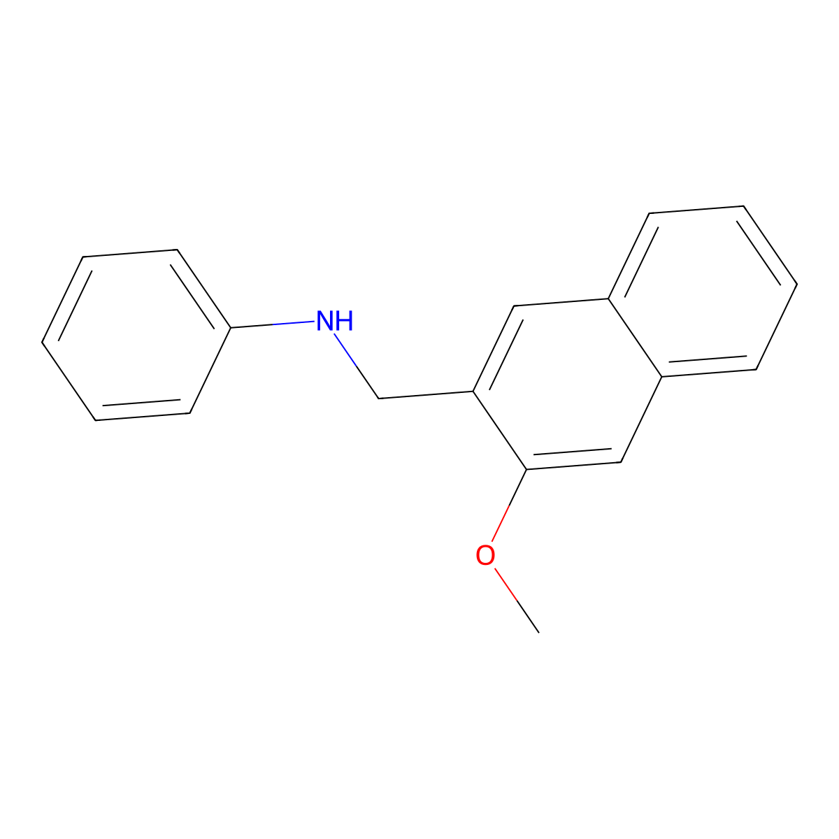 3-Methoxy-N-phenyl-2-naphthalenemethanamine molecular structure, CAS 727675-30-1